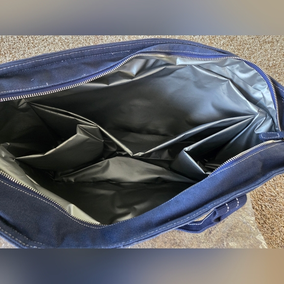 Pottery Barn Navy Rugby Stripe Cooler Tote - Picture 3 of 7
